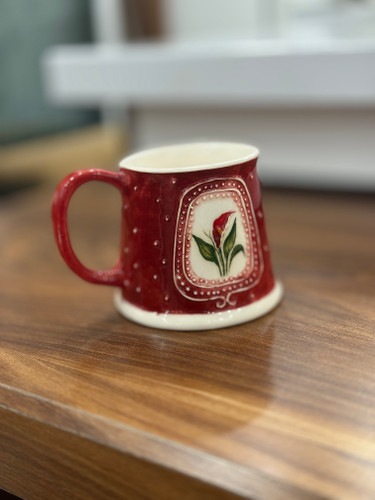 ماگ سرامیک دست ساز هوگه طرح برجسته