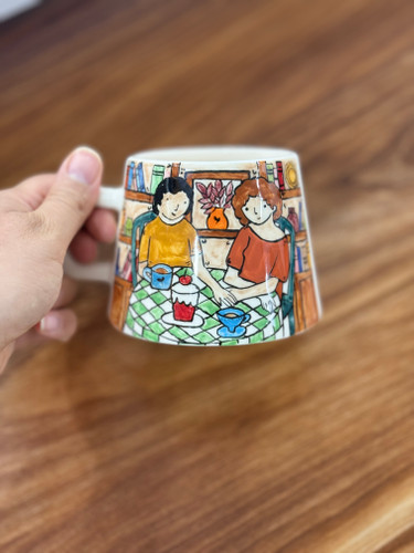 ماگ سرامیک دست ساز نقاشی شده