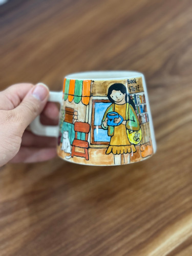 ماگ سرامیک دست ساز نقاشی شده