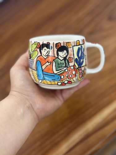 ماگ سرامیک دست ساز نقاشی شده