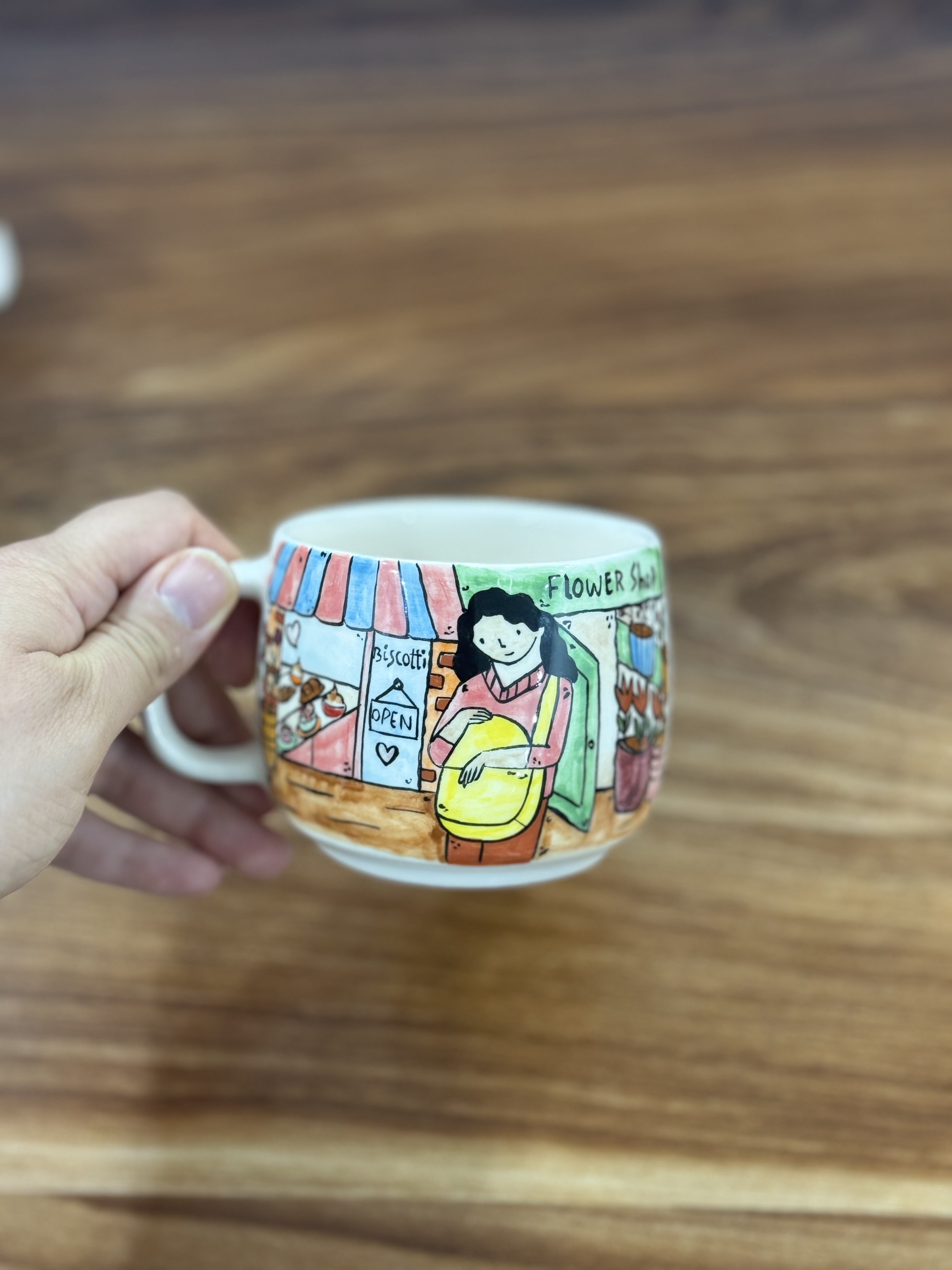 ماگ سرامیک دست ساز نقاشی شده