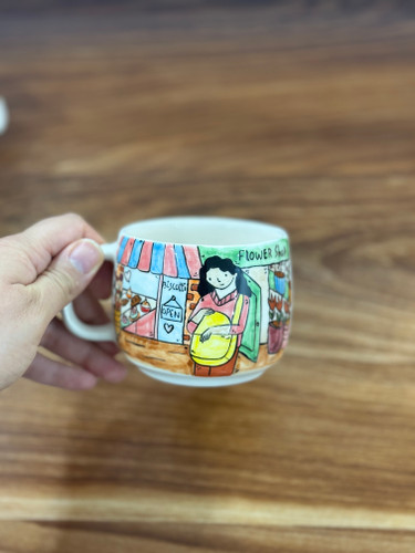 ماگ سرامیک دست ساز نقاشی شده