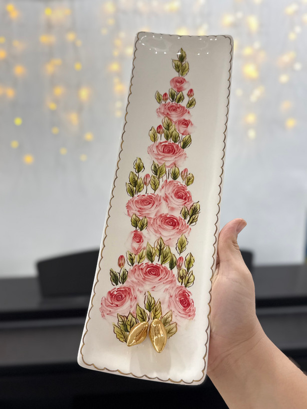 رولت خوری سرامیک دست ساز مستطیل